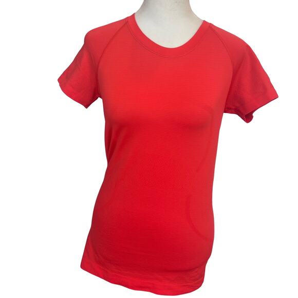 Lululemon Orange Swiftly Tech Short Sleeve 2.0 Women's Size 6 - Picture 1 of 5